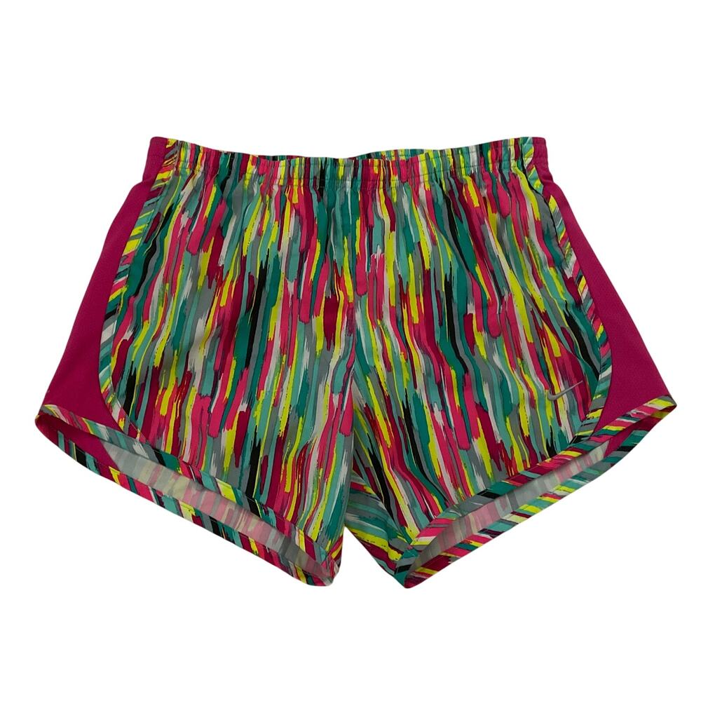 Nike Girl’s Tempo Multicolored Lined‎ Running Shorts - Size XL